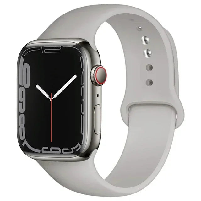 Silicone Band For Apple Watch strap 46mm 44mm 45mm 40mm 41mm 42-38mm 49mm sport bracelet iwatch series 11 10 9 8 7 6 5 SE Ultra3