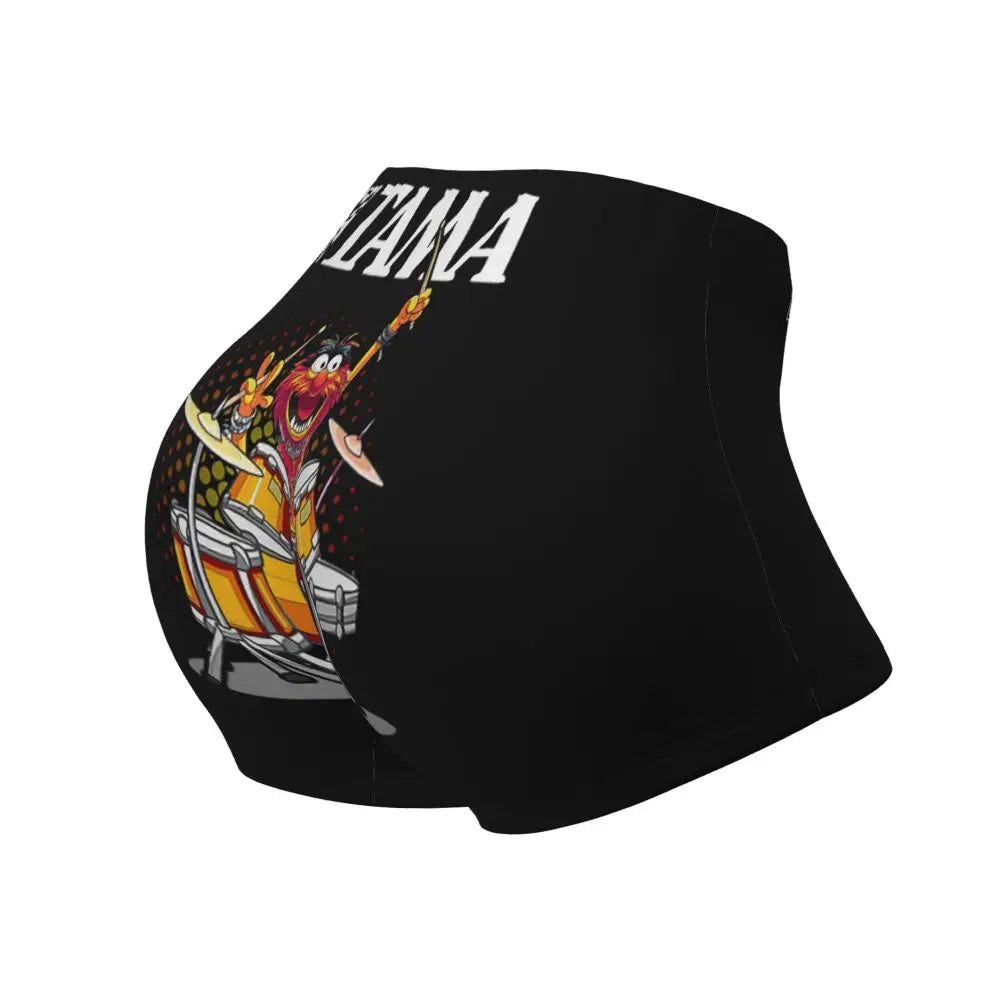 Custom ANIMAL DRUMMER TAMA DRUMS Women Gym Workout Running Shorts Athletic Volleyball Biker Yoga Shorts