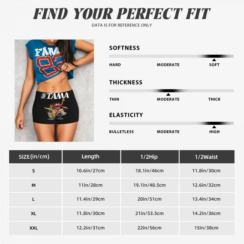 Custom ANIMAL DRUMMER TAMA DRUMS Women Gym Workout Running Shorts Athletic Volleyball Biker Yoga Shorts