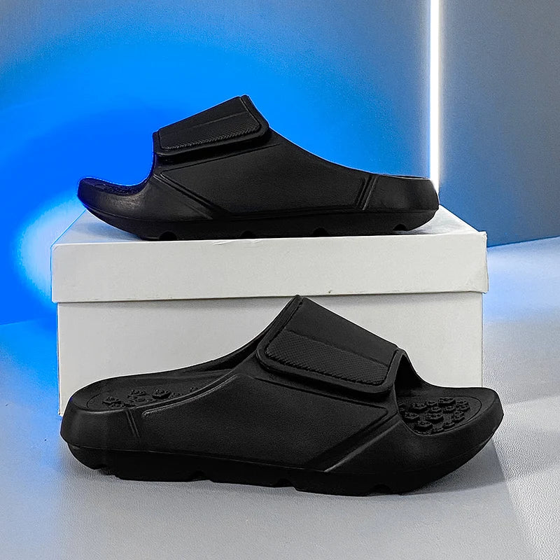New Summer Men Massage Slippers Sides Indoor Outdoor Sandals Beach Casual Shoes Soft Sole Slides Men Flip-flops Men's Footwear