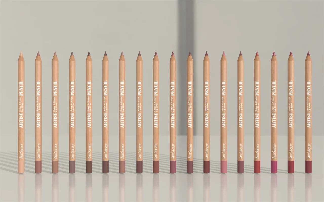 Face Secret 18 ColorLip Liner Pencil Weightless Precise With Super Soft Blendable Texture Matte Soft