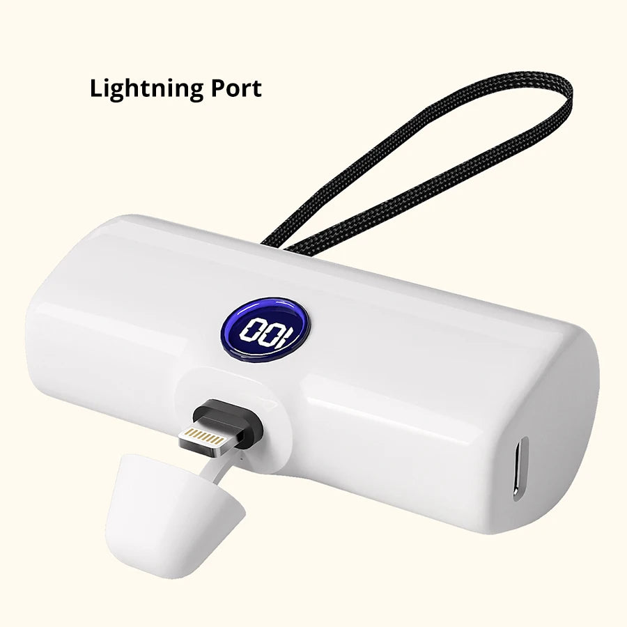 Pocket-sized Mini Power Bank Compact External Battery Portable Charger 5000mAh 5500mAh Spare Battery for iPhone Samsung Xiaomi