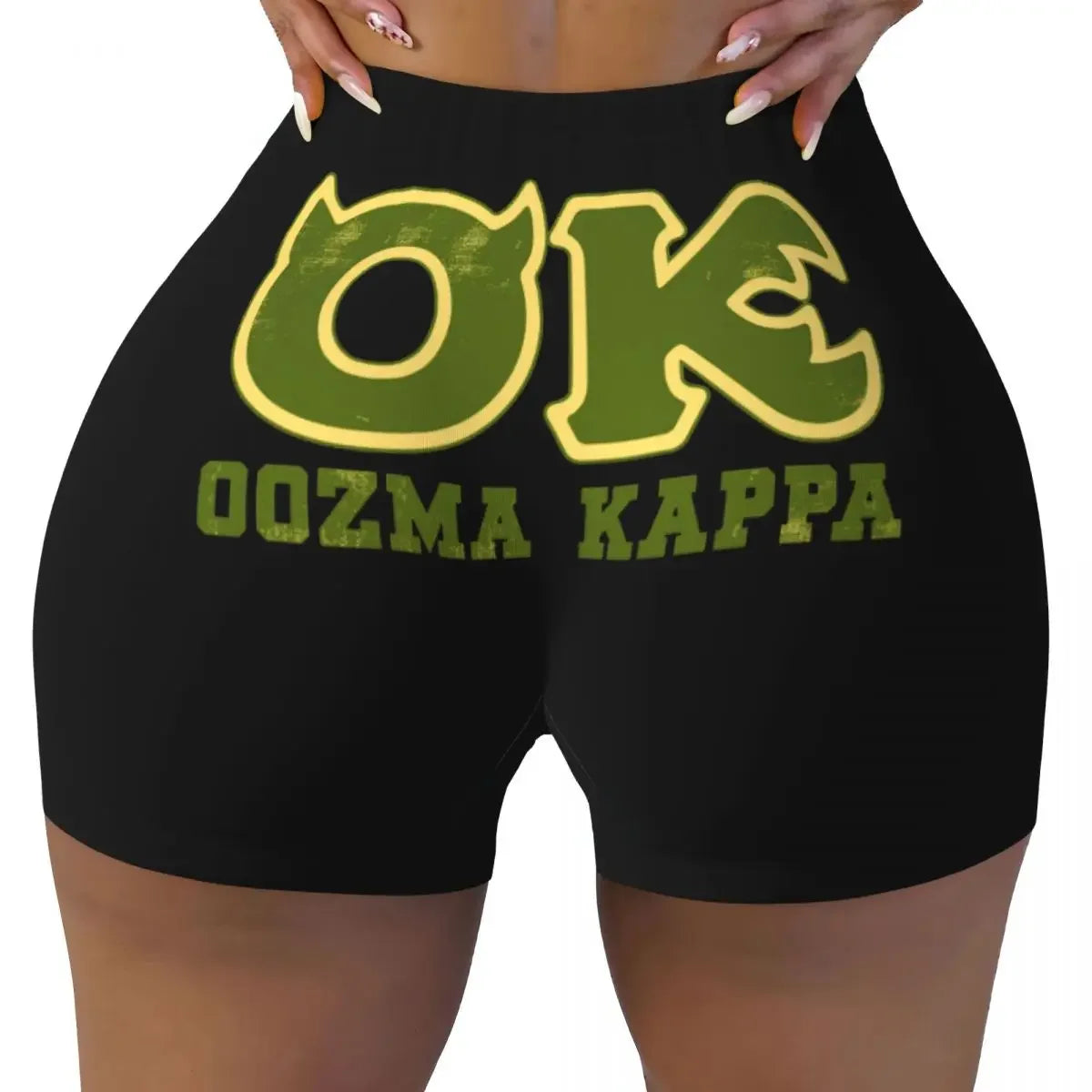 Custom Monsters University Mike M Logo Biker Running Gym Shorts for Women Athletic Workout Yoga Shorts