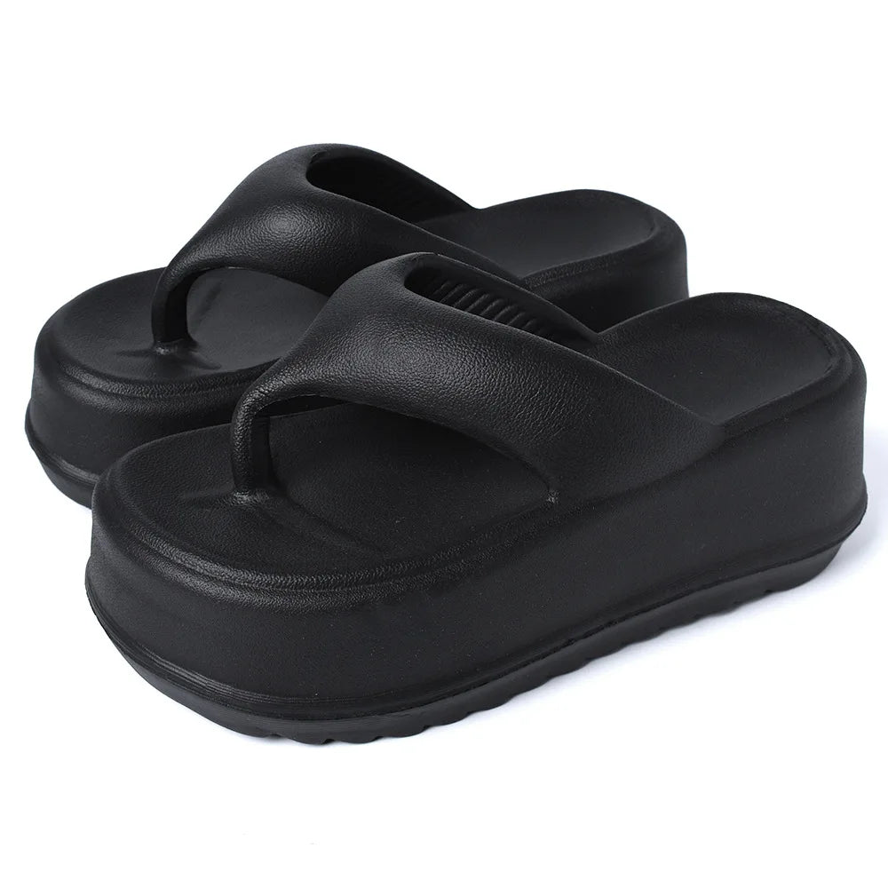 Eyriphy Thick Bottom Slippers Summer Women Sandals Platform Bathroom Slides Female Outdoor Beach Shoes Fashion Comfort Flip Flop