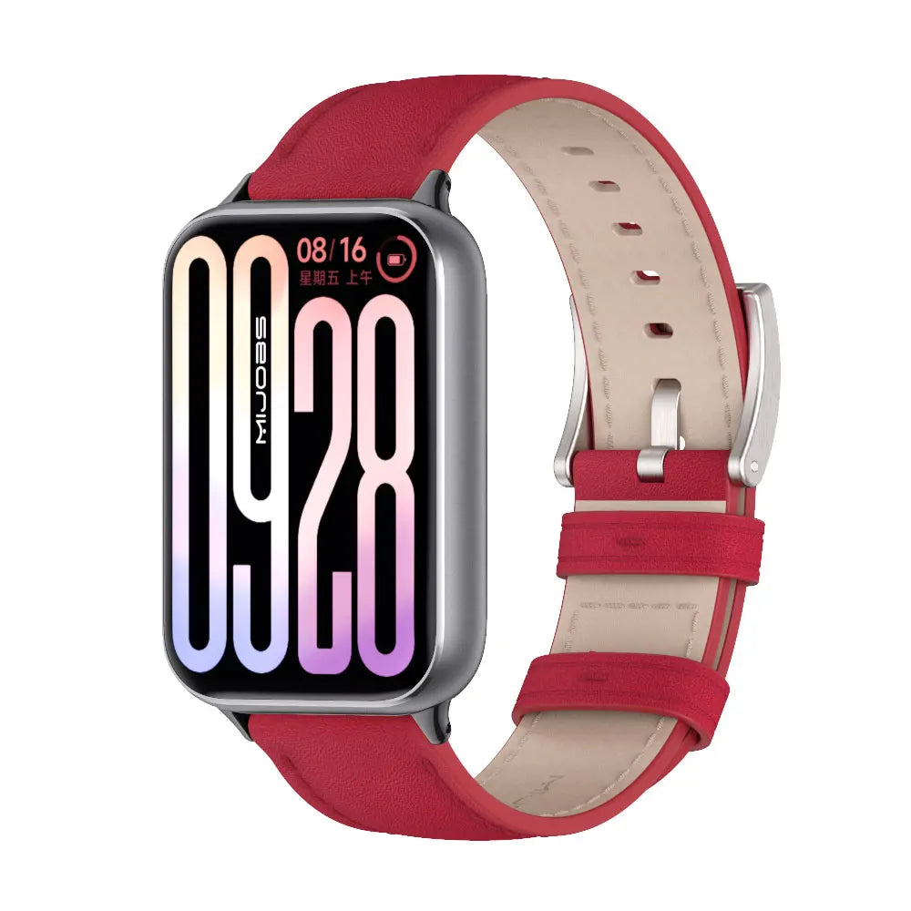 Strap For Mi Band 9 Pro Watchband For Mi Band 8 Pro Wristband Xiaomi Smart Band 9 Pro Bracelet Genuine Leather Accessories