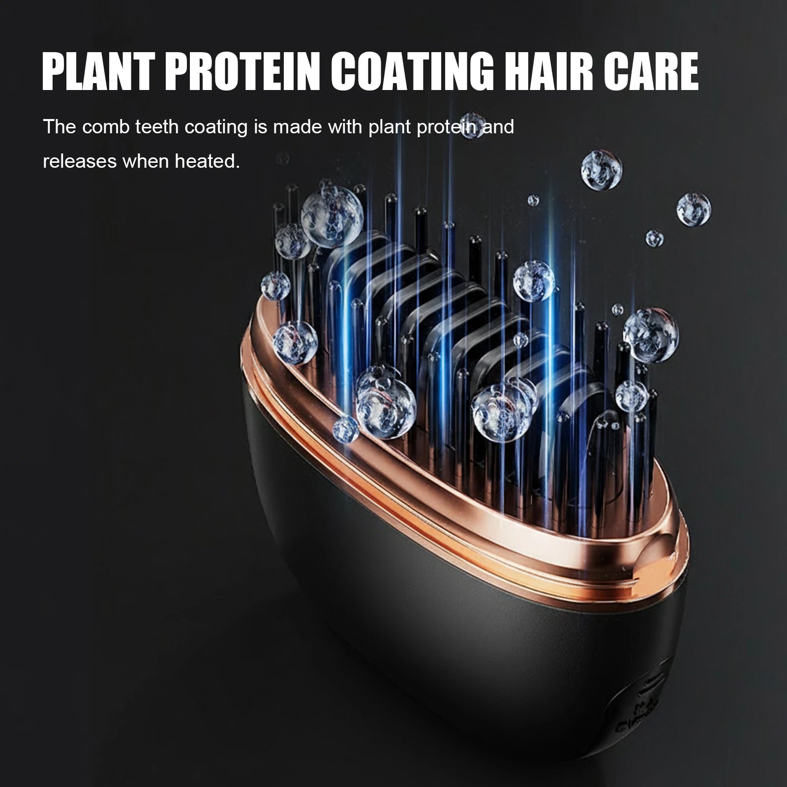 Electric Heating Straightener Portable Hair Straightener Brush Anti-Scald Shel Cordless Rechargeable Straightener For Women Men
