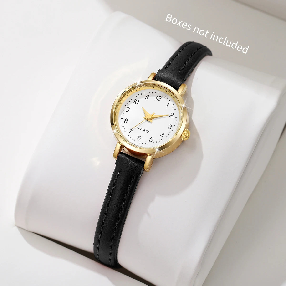 Fashion  Small Dial Women's Quartz Watch Ladies Leather Strap Wrist Watches Reloj Mujer（Without Box）