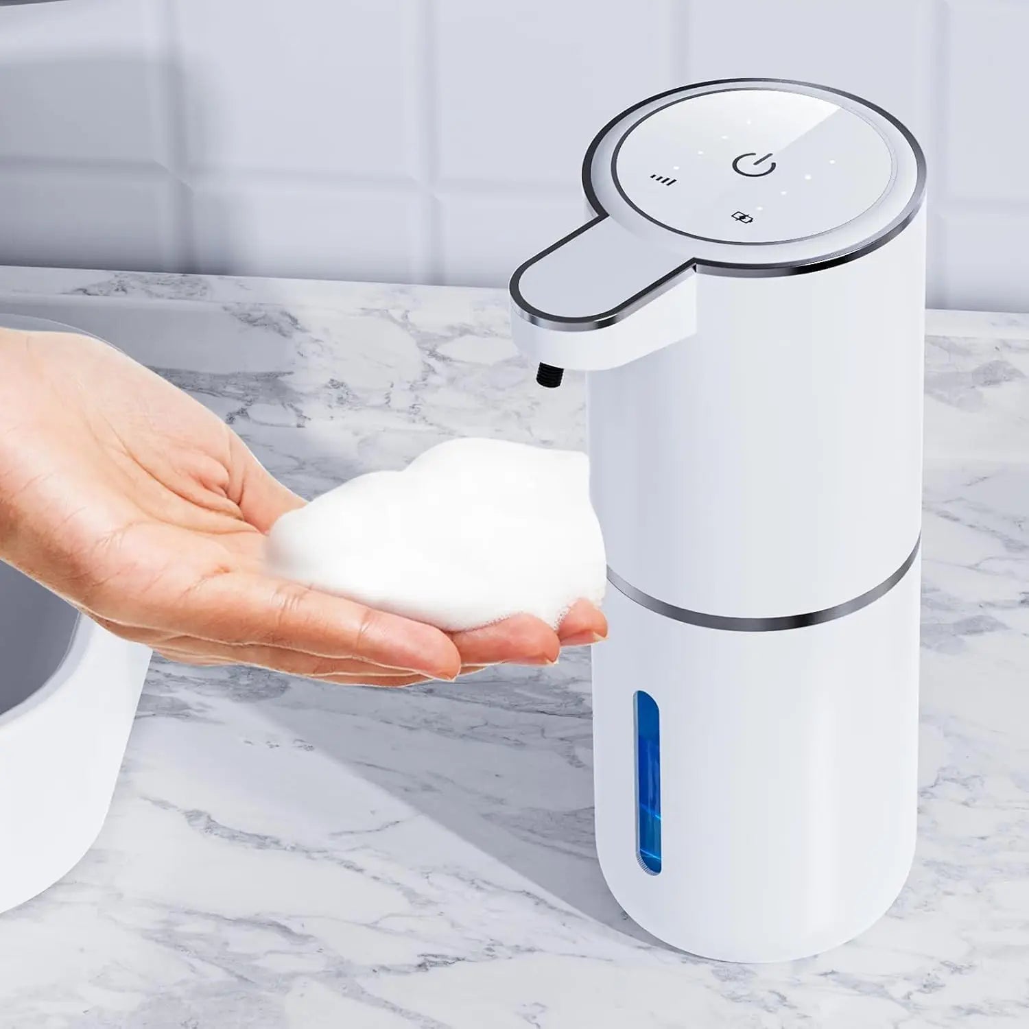 New Soap Dispenser Touchless Sensor Smart Washing Hand Foam and Liquid Mode for Bathroom Kitchen,Foam soap dispenser