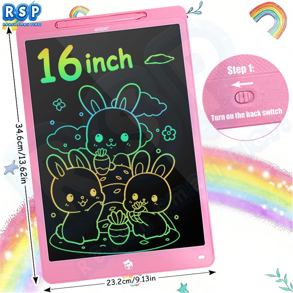 RSP 8.5 Inch/16 Inch LCD Writing Board Drawing Tablet Doodle Board Handwriting Pads Educational Toys For Kids Birthday Gifts