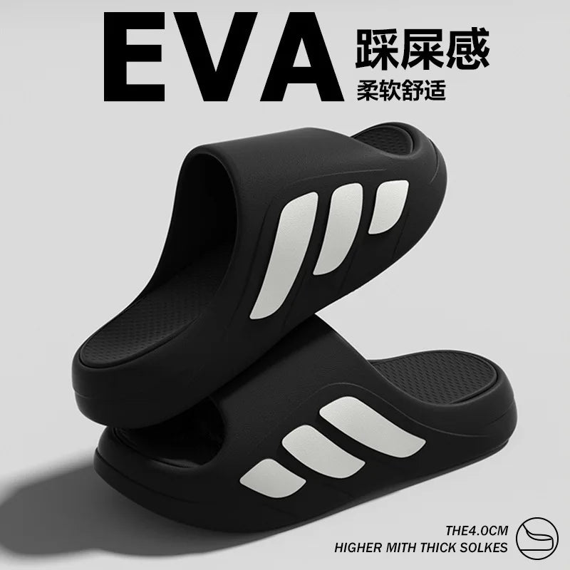 Outdoor sports slippers for men's home summer new style for wear thick sole non-slip eva anti-odor and outer wear sandals formen