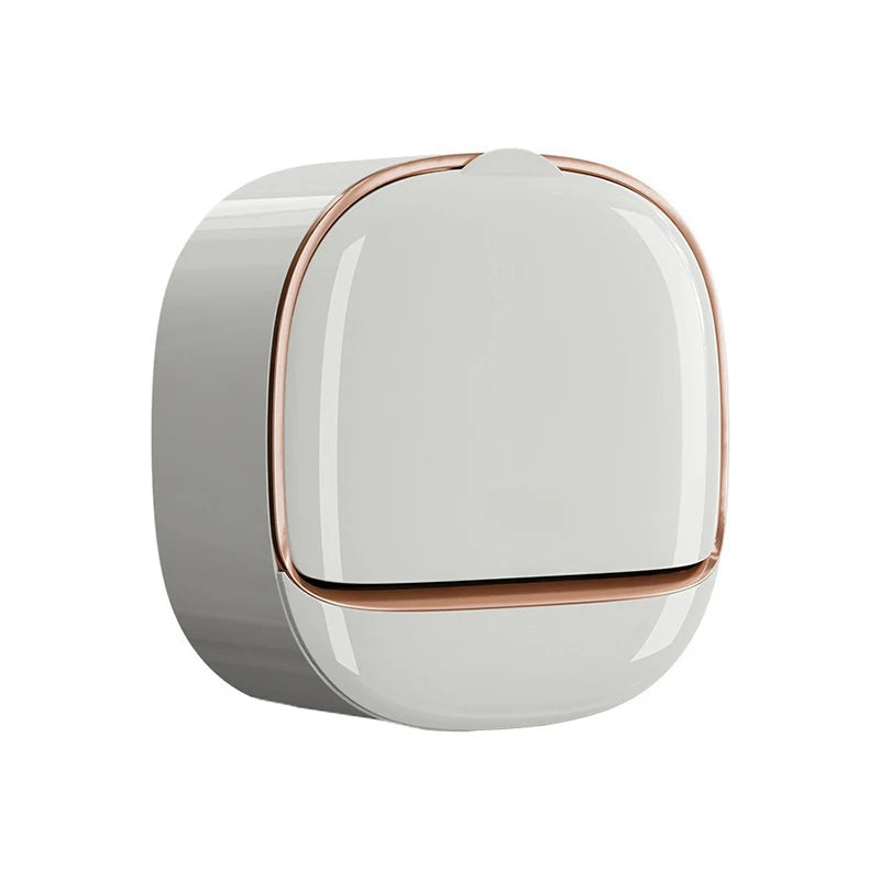 Bathroom Drain Soap Box Wall Mounted ABS Soap Box with Lid Waterproof Soap Dish Dishes Storage Box Travel Organizer Case Storage