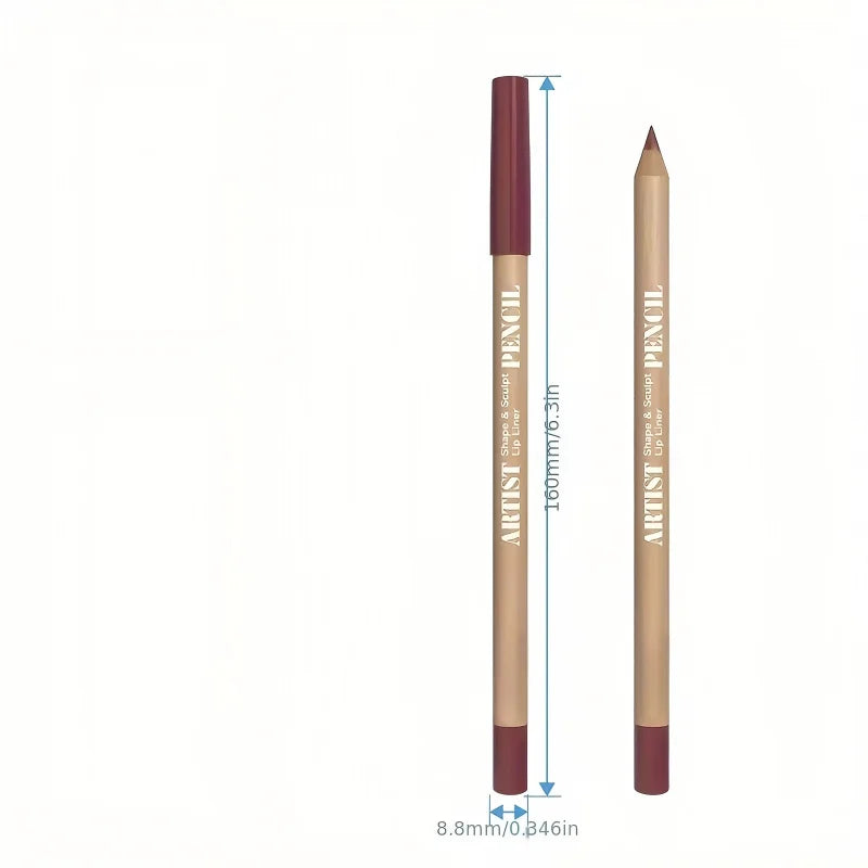 3Pcs Long-Lasting Velvet Lip Liner Matte Lipstick Waterproof  Perfect Gift for Valentine's Day, Lip Liner Set