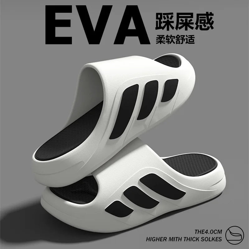 Outdoor sports slippers for men's home summer new style for wear thick sole non-slip eva anti-odor and outer wear sandals formen