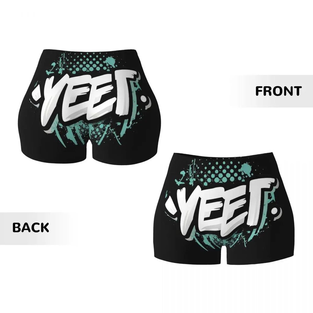 Custom Signature Cool Menly Jey Uso Yeet Yoga Shorts Women Gym Workout Running Athletic Volleyball Biker Shorts