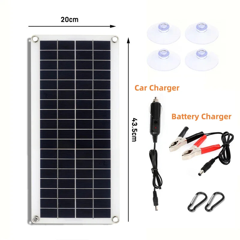 Solar Panel 5V  USB Type-C Charge Portable Flexible Kit  Lightweigh Mini System For  Phones Car Camping Hiking Power Banks IP65