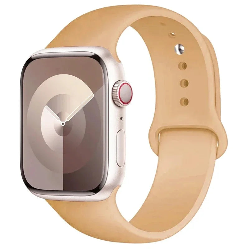 Silicone Band For Apple Watch strap 46mm 44mm 45mm 40mm 41mm 42-38mm 49mm sport bracelet iwatch series 11 10 9 8 7 6 5 SE Ultra3