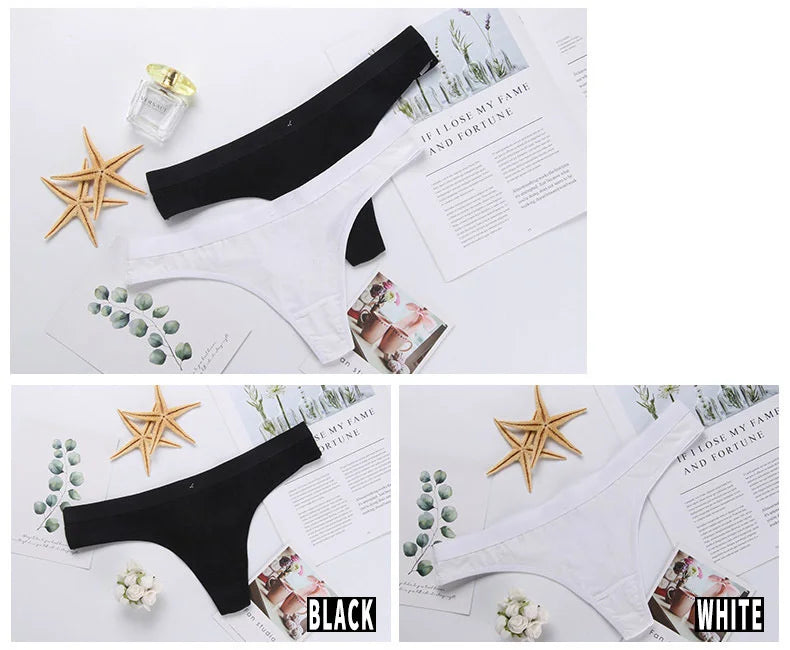 Women Sexy Custom Printing G string Underwear Cotton Panties for Lady Thongs Lingerie Underpant