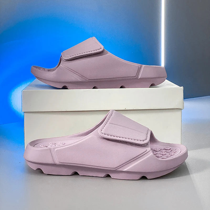New Summer Men Massage Slippers Sides Indoor Outdoor Sandals Beach Casual Shoes Soft Sole Slides Men Flip-flops Men's Footwear