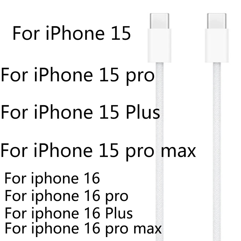 Original 20W USB-C Power Adapter For iphone 17 16 15 14 mini Pro Max Type C fast charger for Apple Cable for iPhone X 12 13 Plus