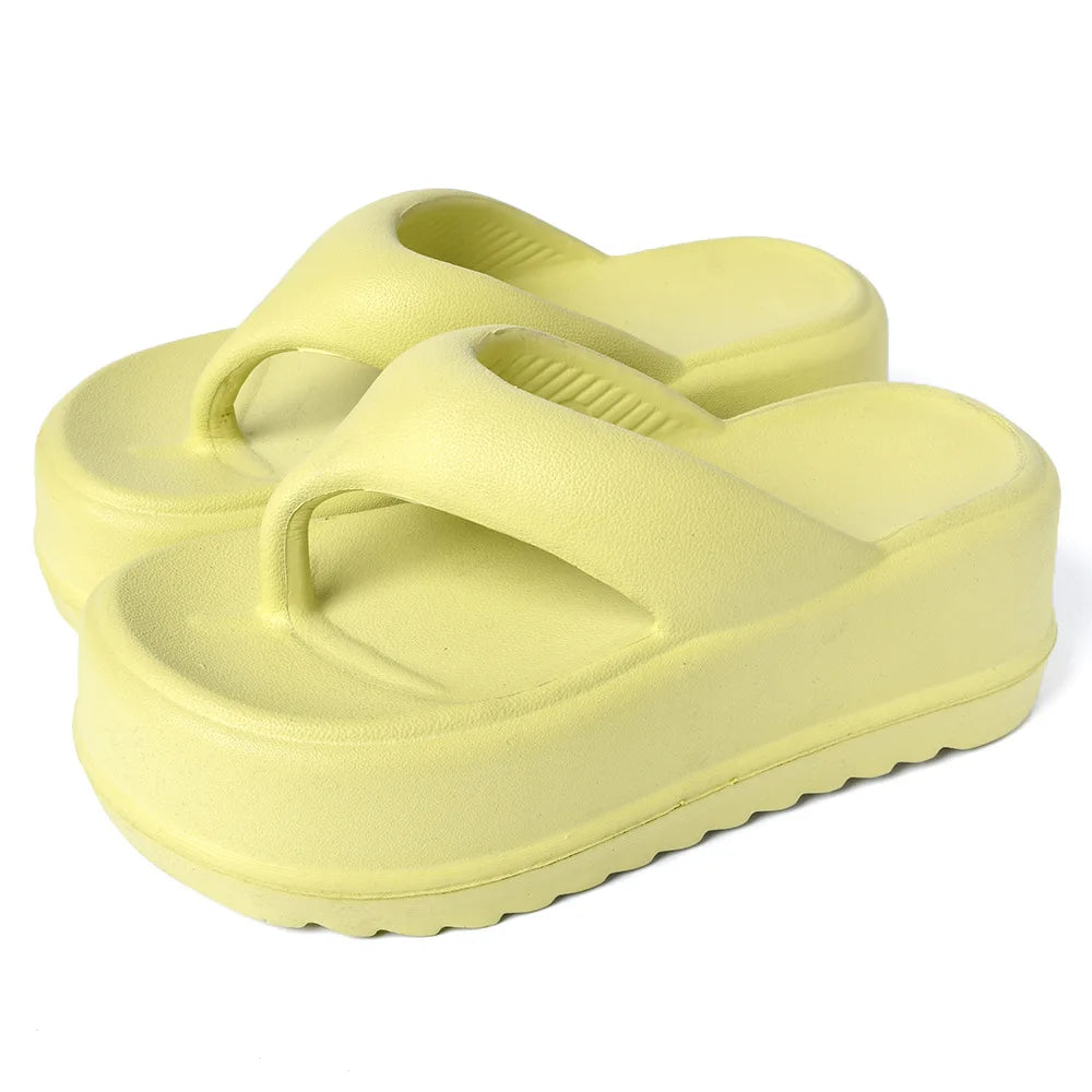 Eyriphy Thick Bottom Slippers Summer Women Sandals Platform Bathroom Slides Female Outdoor Beach Shoes Fashion Comfort Flip Flop