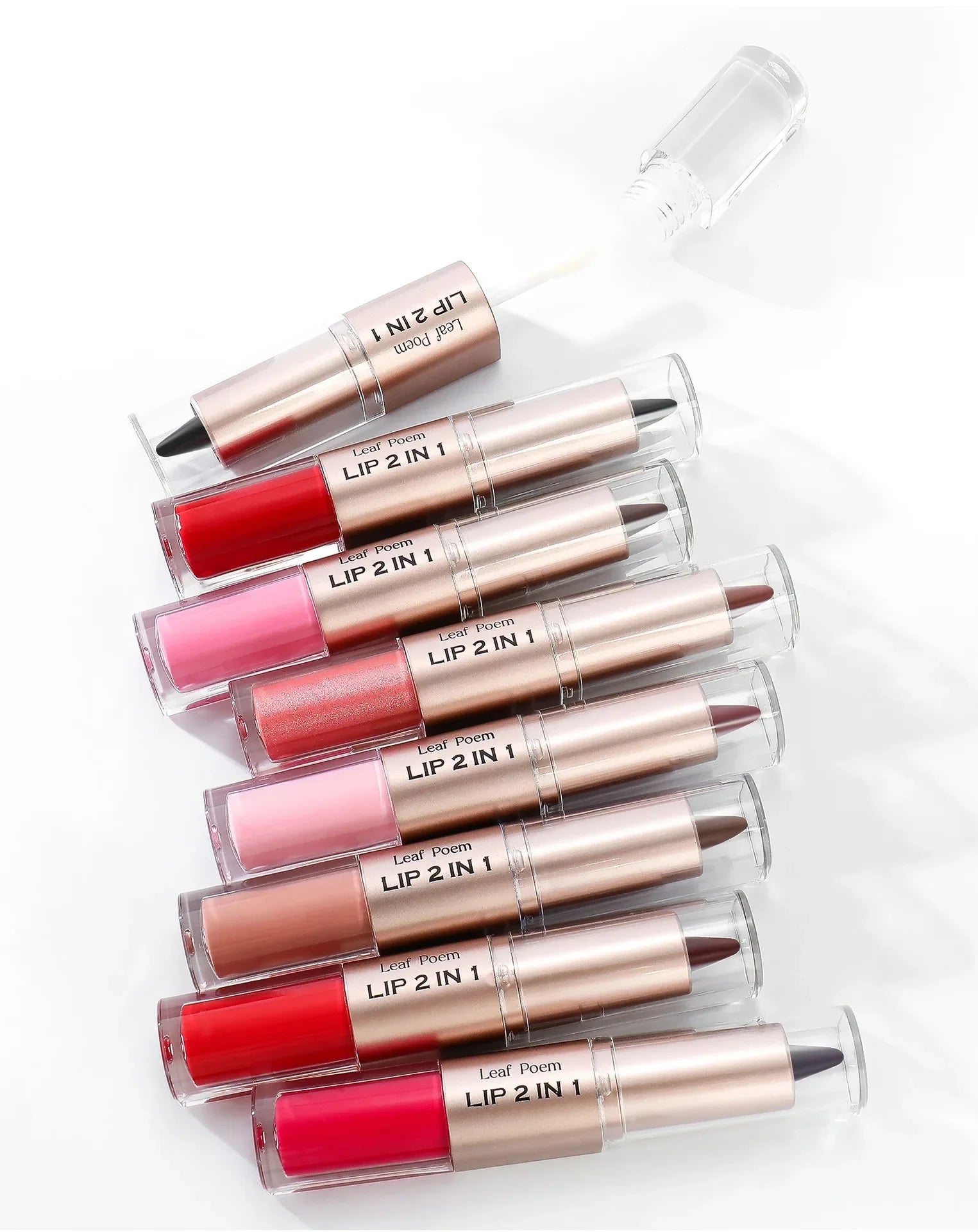 Tapered Lip Liner Lipstick Pen Matte Black Brown Velvet Lipstick Outline Contour Lipliner Water Mirror Moisturizing Lipgloss