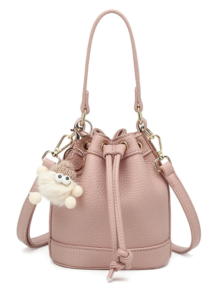 Summer New Advanced Sense Niche Design Bucket Bag 2025 Hot Sale Casual Large Capacity Versatile Drawstring Women's Handbags
