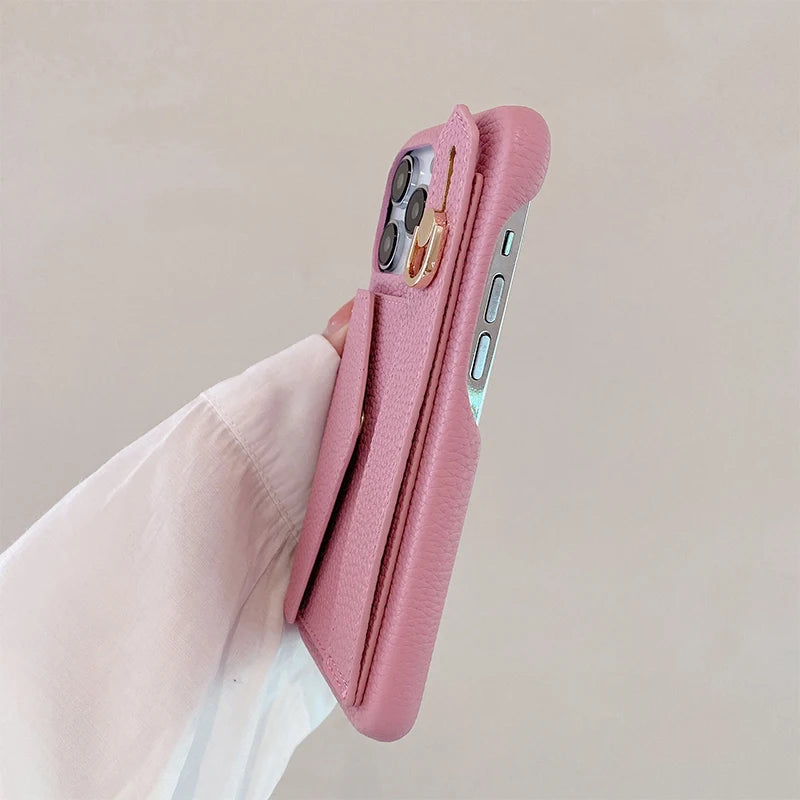 Wrist Strap Wallet Leather Case For iPhone 11 12 13 14 15 Pro Max Luxury Card Holder Protective Cover