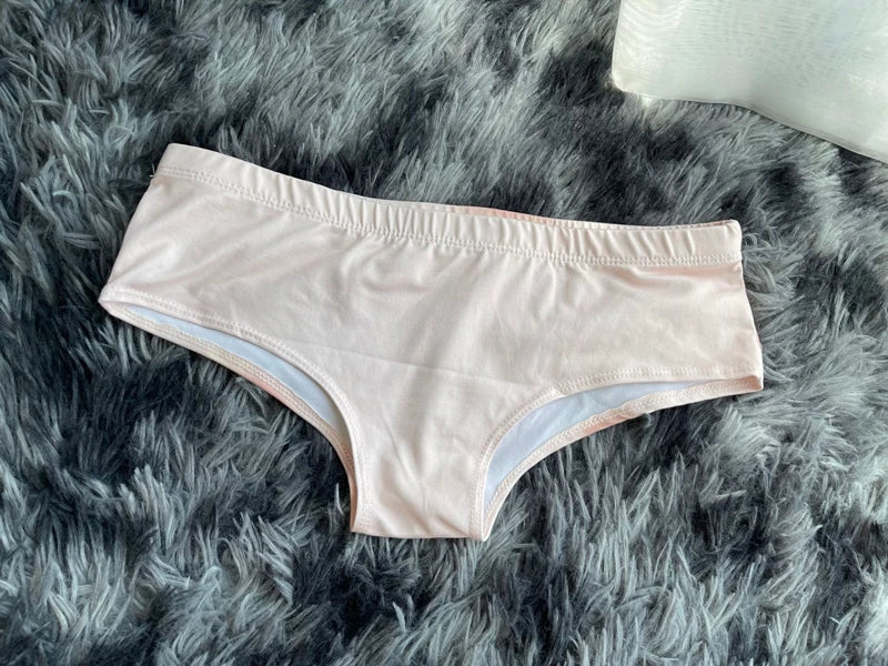 Women's Breathable Seamless Underpants Handprint Letter Printed Panties Sexy Low-waisted Knickers Elastic Female Briefs