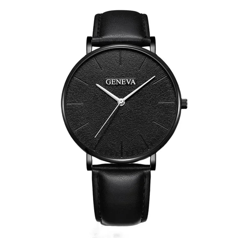4Pcs/set Fashion Casual Men Sports Style Trend Quartz Wristwatch and Bead Bracelet Set Gift for Men Boyfriends Relogio Masculino