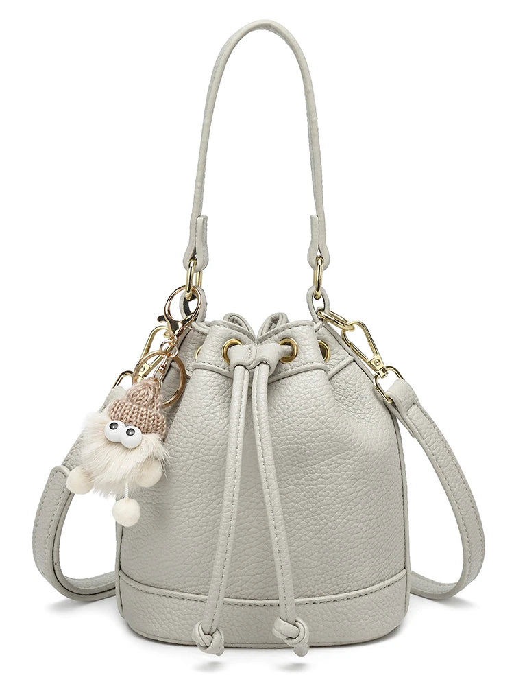 Summer New Advanced Sense Niche Design Bucket Bag 2025 Hot Sale Casual Large Capacity Versatile Drawstring Women's Handbags