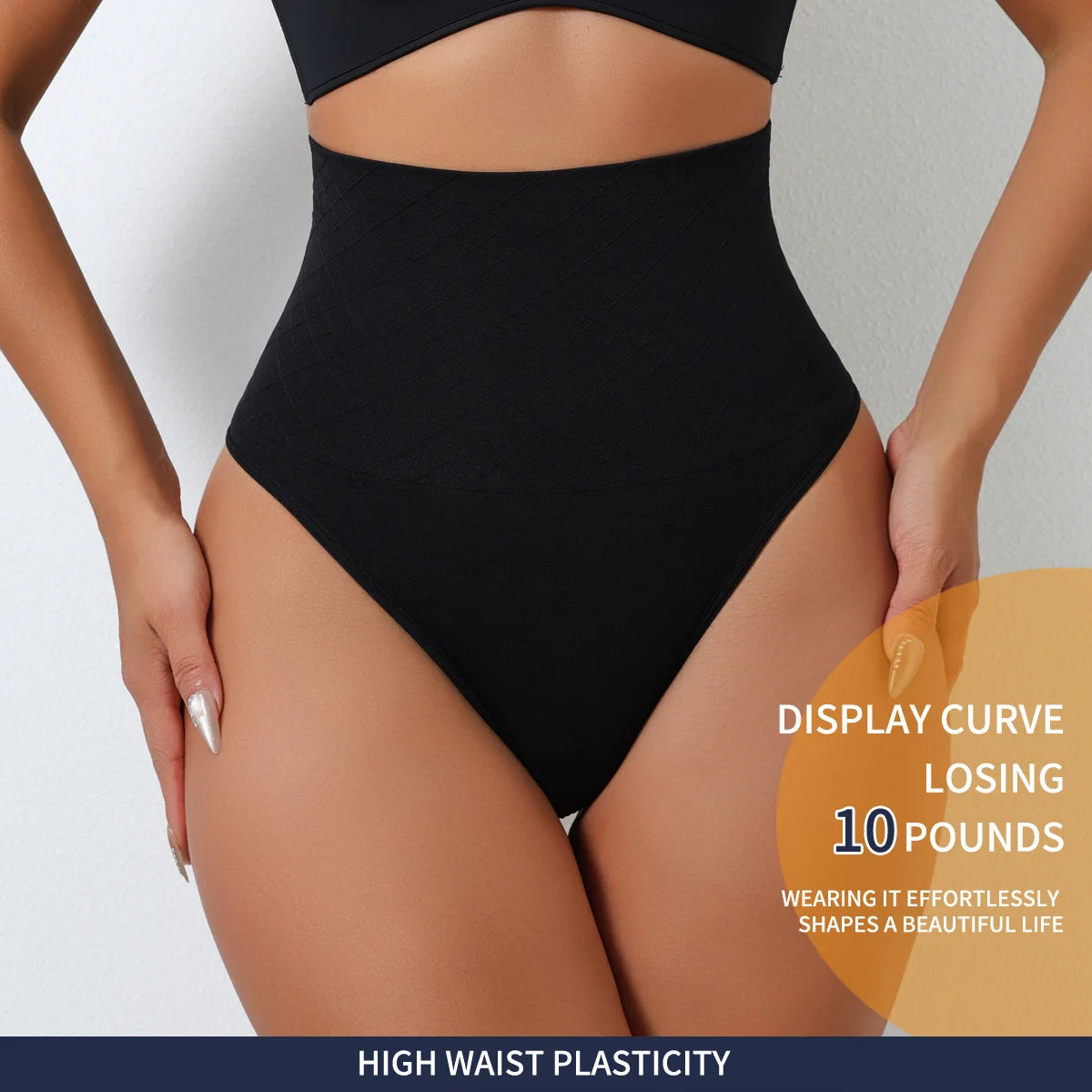 Flarixa High Waist Thongs Seamless Women Panties G-String Lingerie Tummy Control Shaping Girdle Shaper Underwear