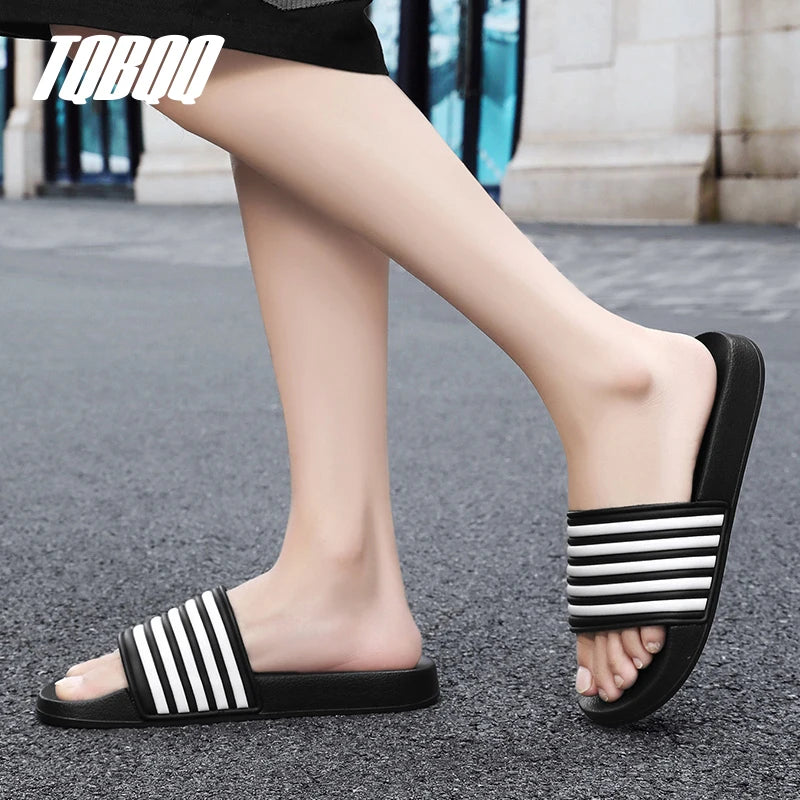 Men's Slides Sandals EVA Foam Comfortable Non-Slip Women's Massage Slippers for Beach Pool House Indoor Outdoor Shower