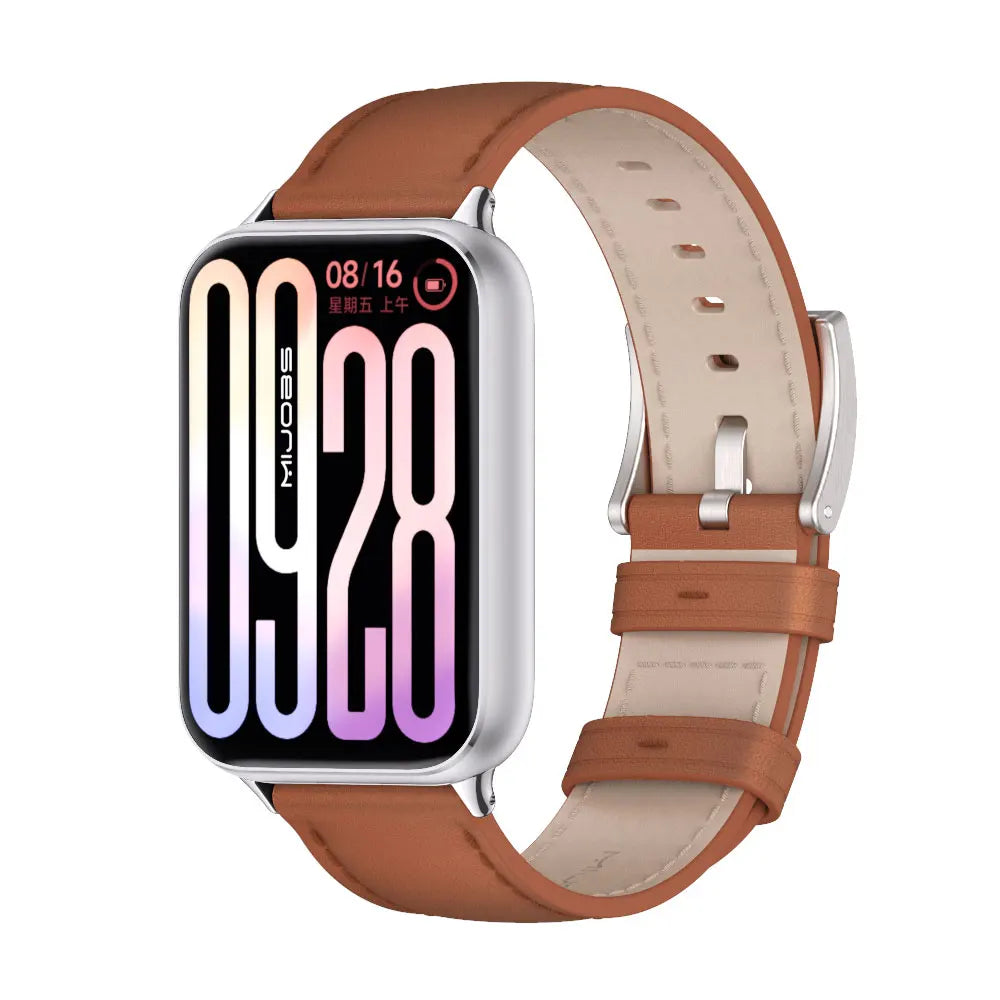 Strap For Mi Band 9 Pro Watchband For Mi Band 8 Pro Wristband Xiaomi Smart Band 9 Pro Bracelet Genuine Leather Accessories