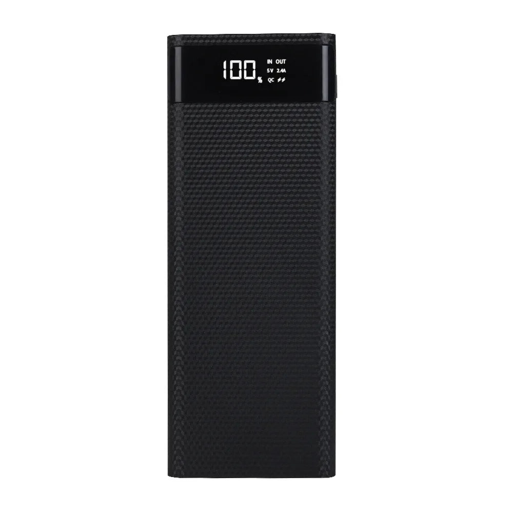 8X18650 Dual USB Power Bank Shell Micro USB Type C 5V 4.5A DIY Case Battery Charge Storage Box Super Fast Charge without Battery