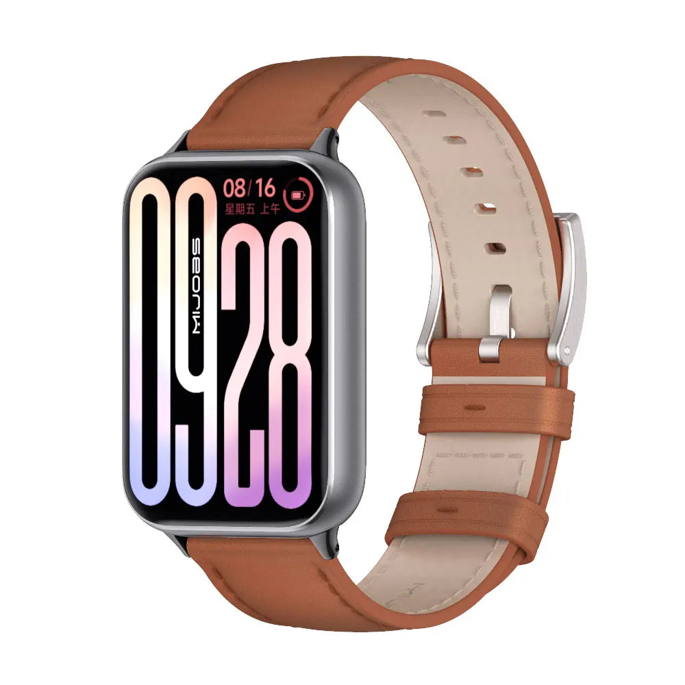 Strap For Mi Band 9 Pro Watchband For Mi Band 8 Pro Wristband Xiaomi Smart Band 9 Pro Bracelet Genuine Leather Accessories