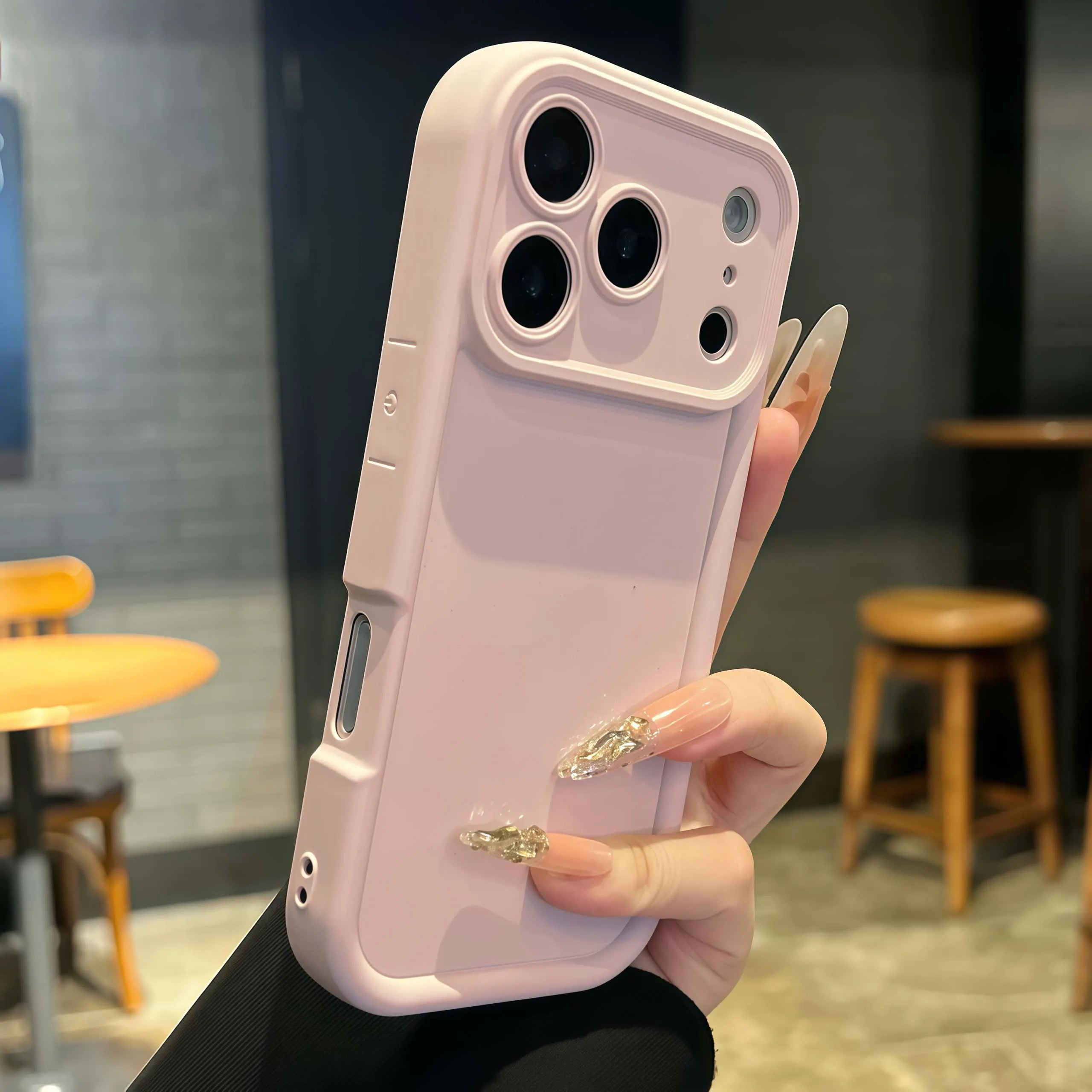 thickened shockproof case For iPhone 17 16 15 14 13 12 11 Pro Max pure colour Cover For iPhone 17 Air 14 15 16 Plus accessories