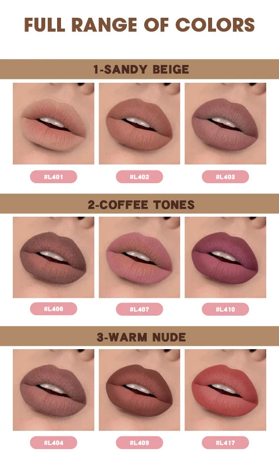 Face Secret 3Pcs Long-Lasting Velvet Lip Liner Matte Lipstick Waterproof Perfect Gift for Christmas Day, Lip Liner Set