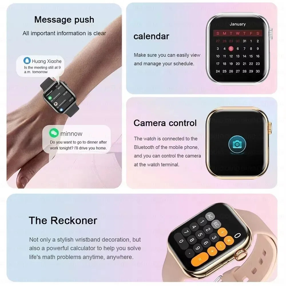 2026 New For Apple GPS Watch X 10 Smart Watch Men HD AMOLED Memory Music 3D Surround Bluetooth Call Waterproof Smartwatch Woman