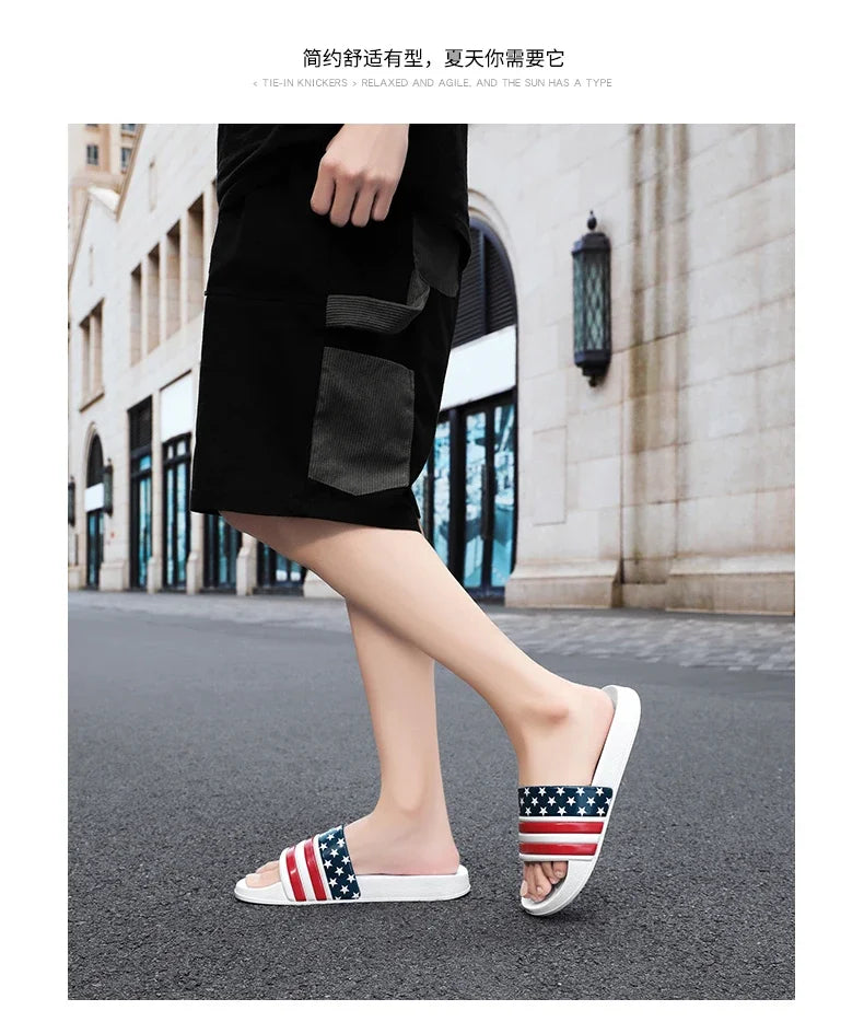 Men's Shoes Man Home Plips Plops Soft Slides Non-slip Slippers Indoor Outdoor EVA  Sandals Beach Garden Sandals Big Size 47 48