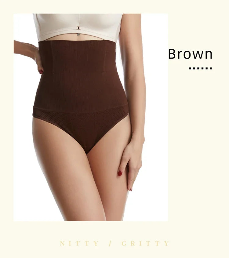 Women High Waist Body Recovery Slimming Underwear Tummy Control Panties Sexy Seamless Shapewear Thong Hip Lifting Corset