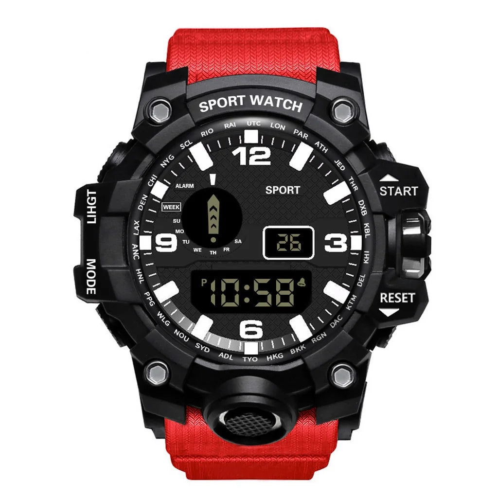 Multifunctional outdoor men's casual electronic watch men and women students fashion running sports watch