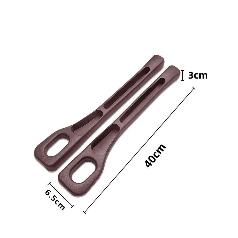2pcs Car Seat Gap Filler Organizer Waterproof Car Seat Gap Plug Strip with 2 Grooves Seat Gap Storage Auto Interior Accessories