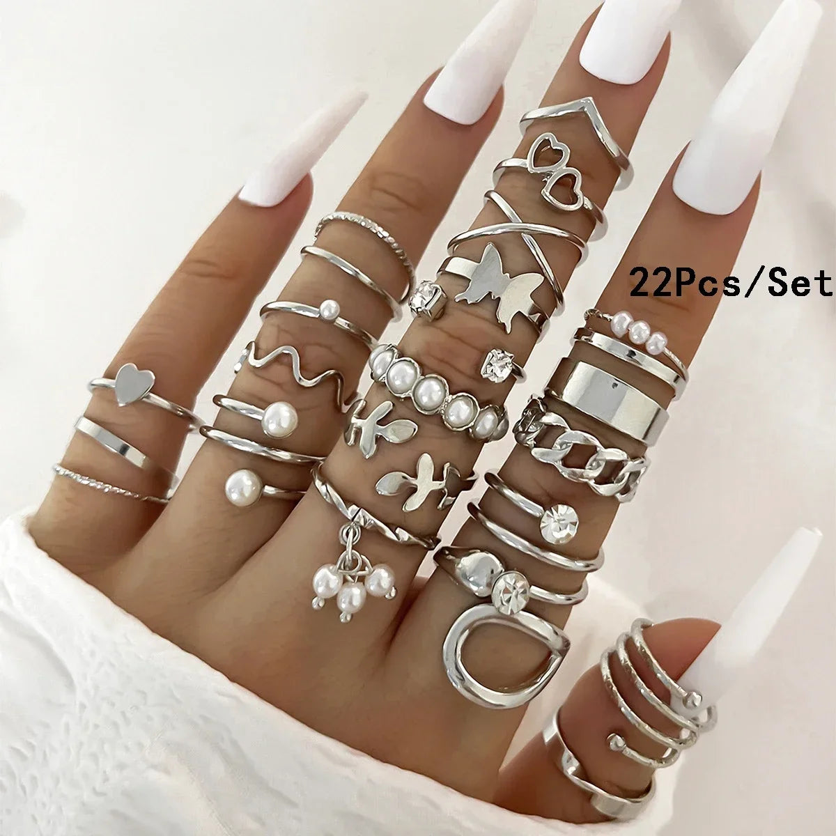 30Pcs Gold Color Knuckle Rings Set For Women Bohemian Geometric Finger Ring Girls Wedding Party Jewelry Gift