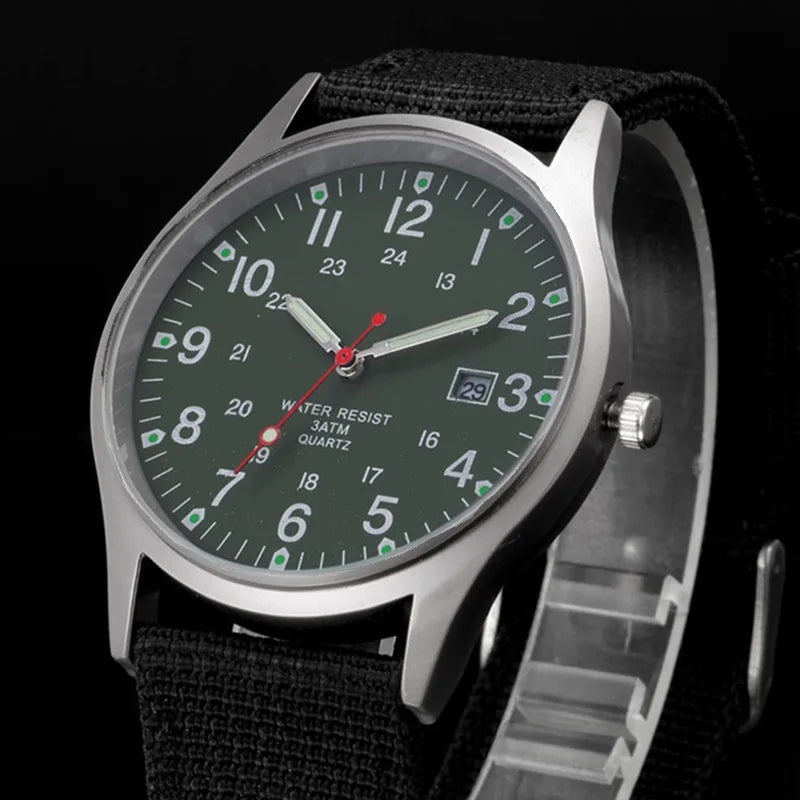Boys Brand Cheap Watches Men Fashion Casual Nylon Band Sports Army Gifts Date Quartz Wrist Watch Fluorescent Relogio Masculino