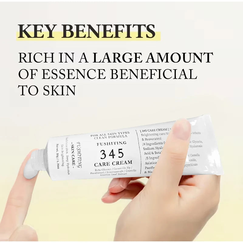 345 Series Skincare Combo PDRN Centella Face Cream & Eye Cream  Deep Moisture Brightening Soothing Repair Hydration Recovery Kit