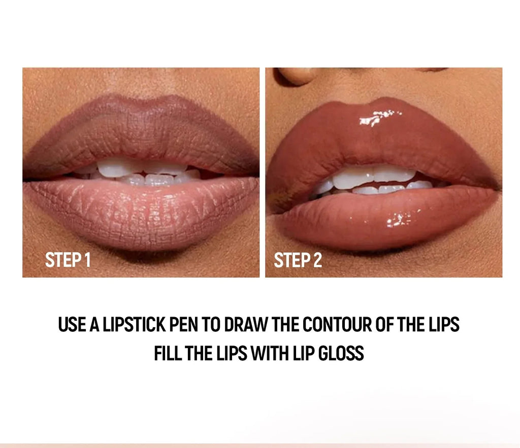 Tapered Lip Liner Lipstick Pen Matte Black Brown Velvet Lipstick Outline Contour Lipliner Water Mirror Moisturizing Lipgloss