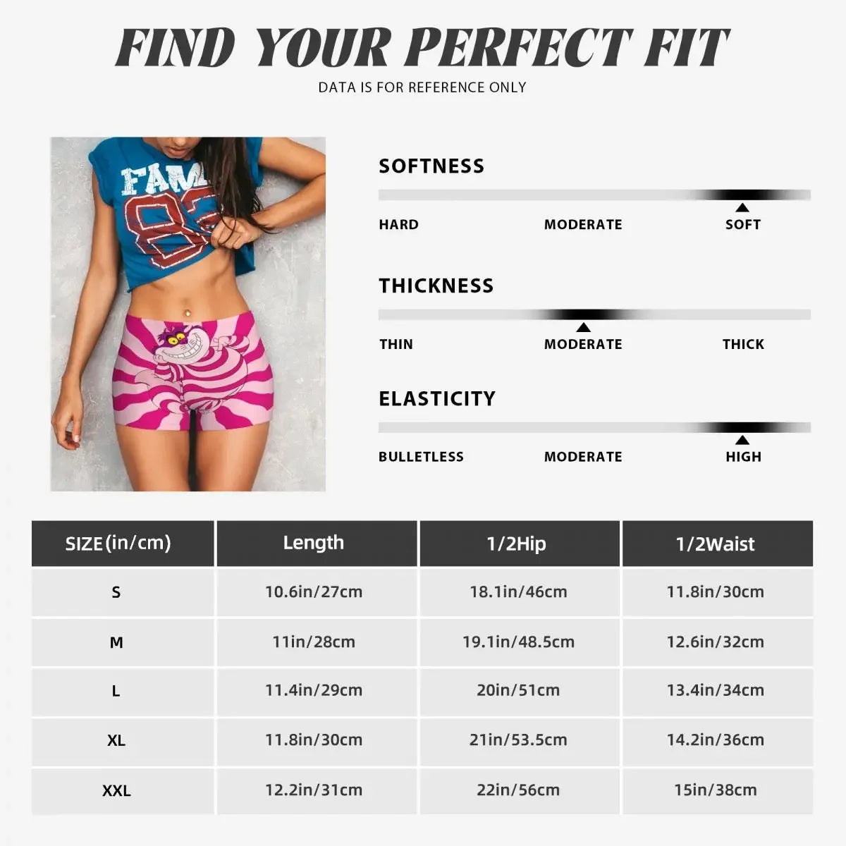 Custom Women's Trippy Striped Cat Workout Yoga Shorts Cheshire Cat Cartoon Gym Athletic Volleyball Biker Shorts