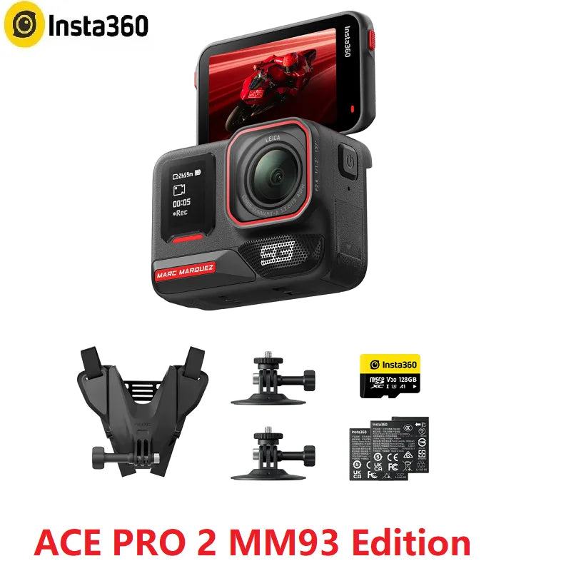 Insta360 X5\X4\X3\Ace Pro 2\GO 3S\Flow Pro\Flow 2 Pro Sport Camera Insta 360 X 5\ X 4\X 3 Action Camera