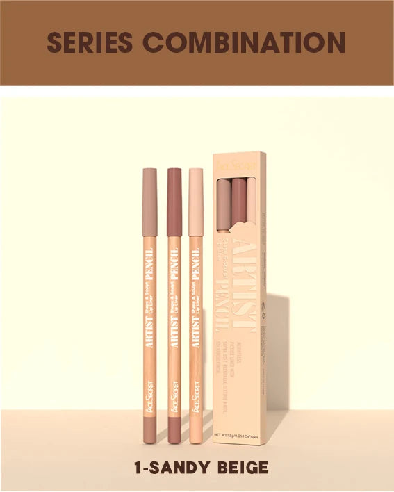 Face Secret 3Pcs Long-Lasting Velvet Lip Liner Matte Lipstick Waterproof Perfect Gift for Christmas Day, Lip Liner Set
