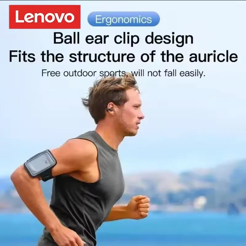 Lenovo T75 Bone Conduction Wireless Bluetooth 5.3 Headphones Sports Earphones HiFi Sound Quality Waterproof TWS Headset